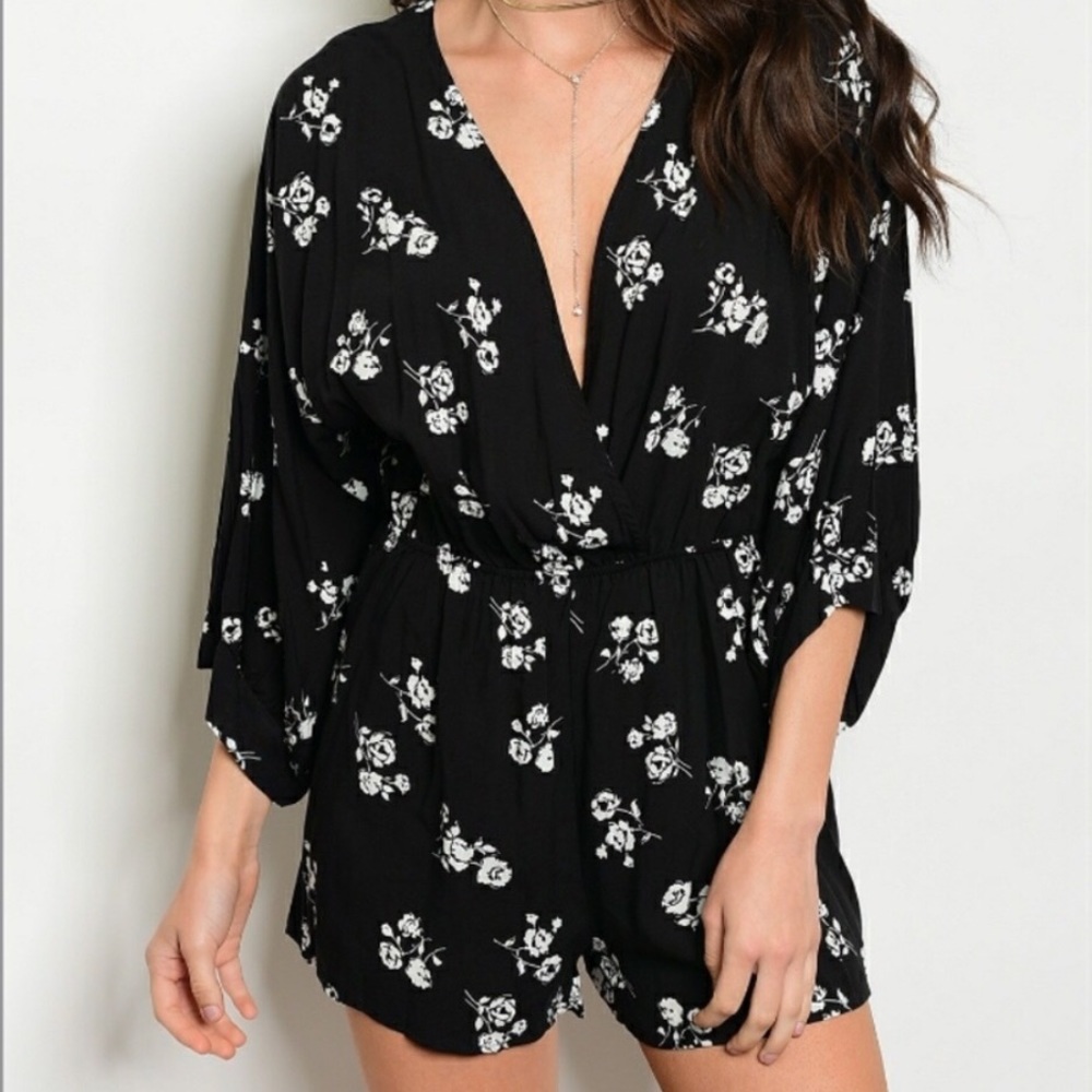 NEVER WORN floral romper
